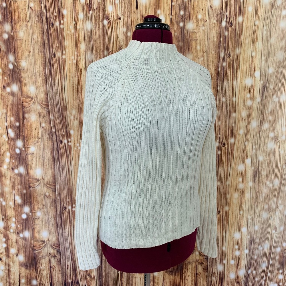 Herman Geist Vintage Cable Knit Size Large Winter White Cream.